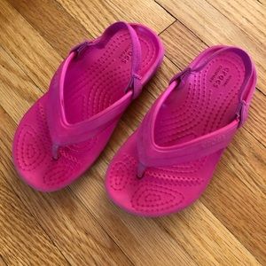 Girls croc sandals